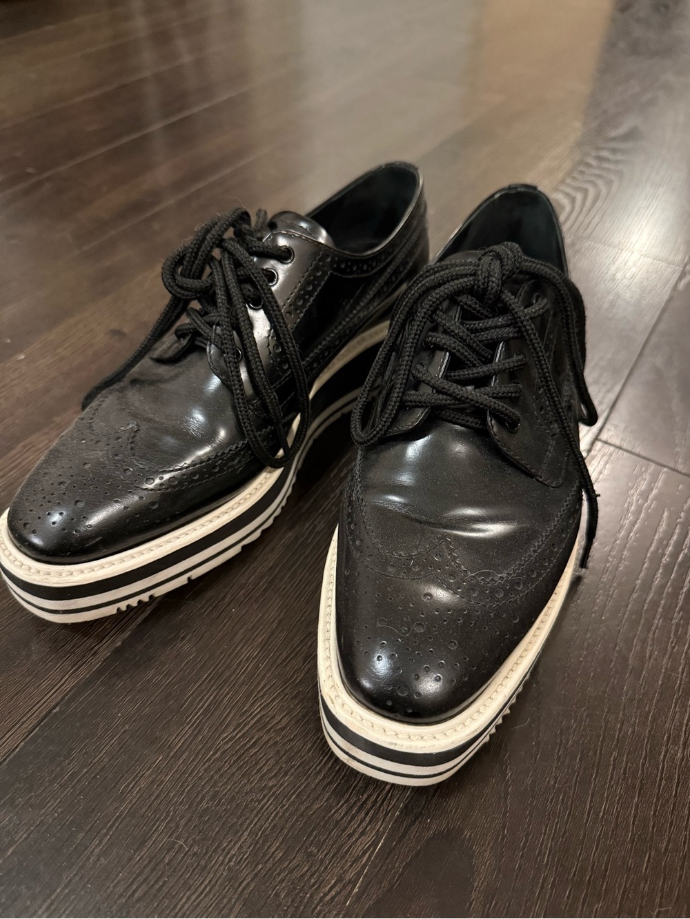 Prada 'Calzature Donna' Platform Brogues
